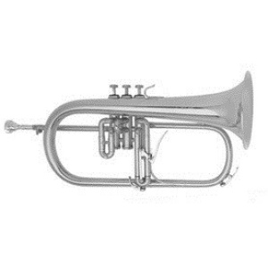 B & S Flugelhorn Brochon Silver Plate