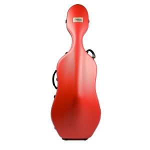 Cello Case-Bam Classic with Wheels-Red