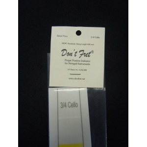 Don't Fret - Cello Fret Stickers 3/4