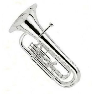 Euphonium-Besson Silverplated 4 Valve 3   1