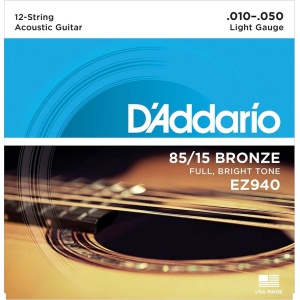 Guitar Sts-D'Addario EZ940 - Acoustic 12-String Light